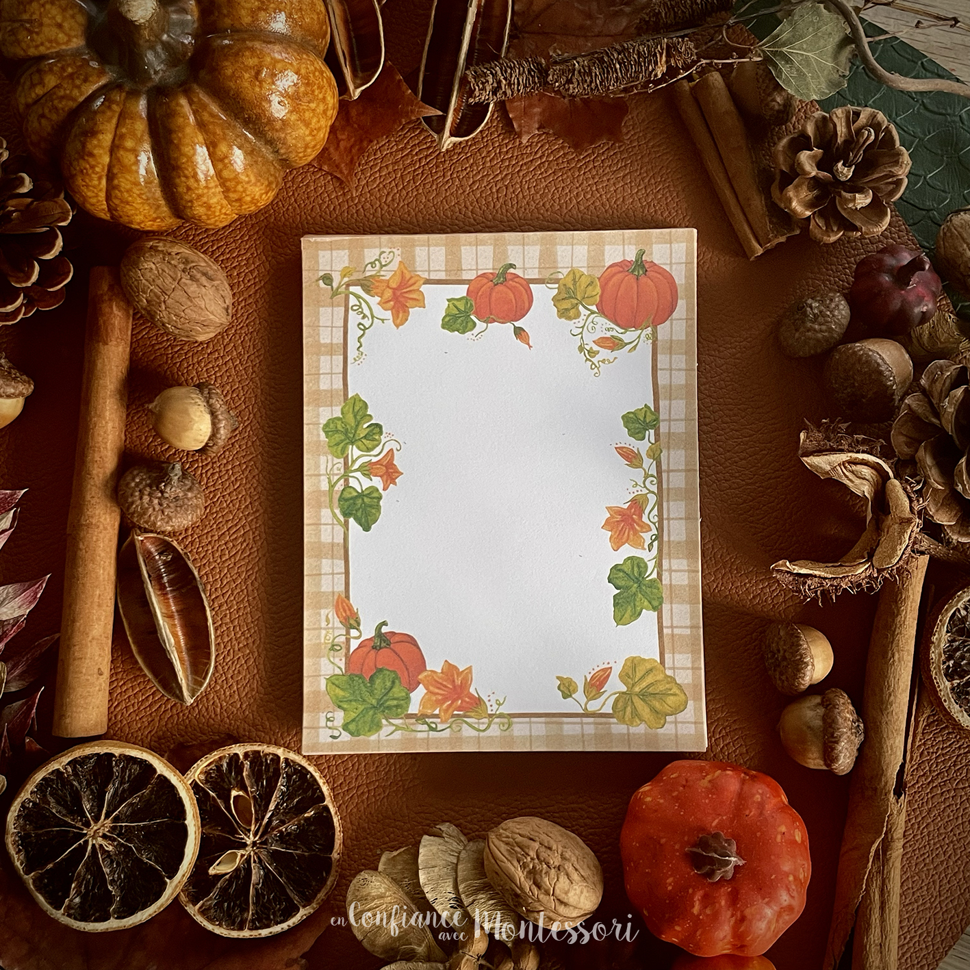 Bloque-notes Champ de citrouilles