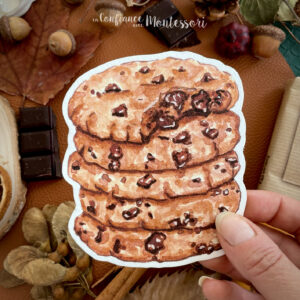 Carte découpée Cookies aux pépites de chocolat